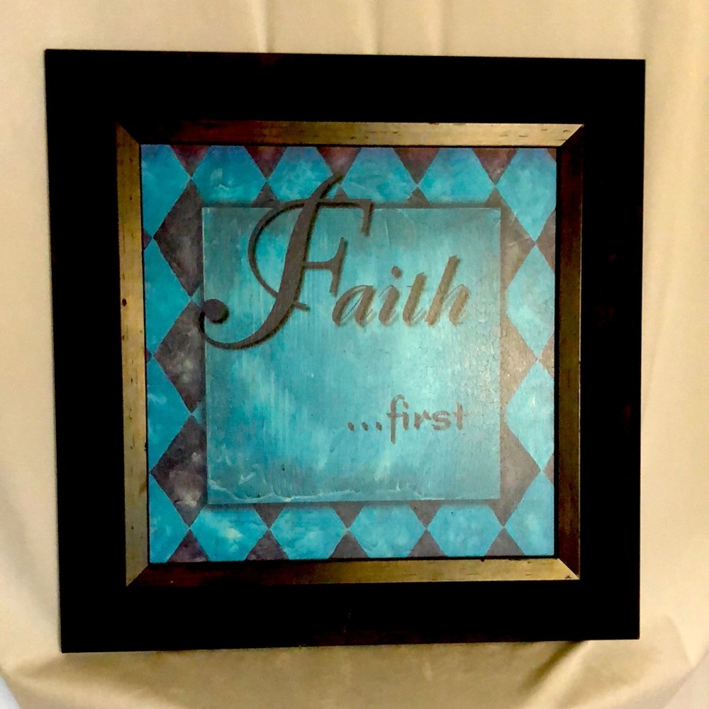 Faith First Wall Art